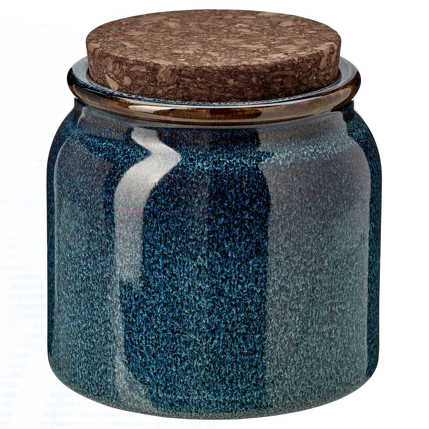 BRUGDHAJ jar with lid, blue, 34 oz - IKEA US