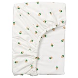 BRUMMIG Fitted sheet, acorn pattern/multicolor, 38x74 "