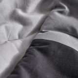 BRUNKRISSLA Comforter set, black, King