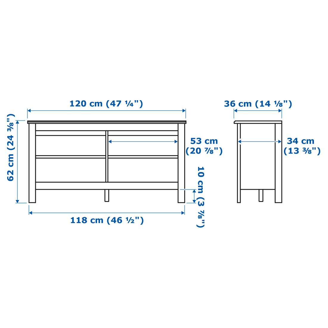 BRUSALI TV unit, brown, 47 1/4x14 1/8x24 3/8". Find it here! IKEA