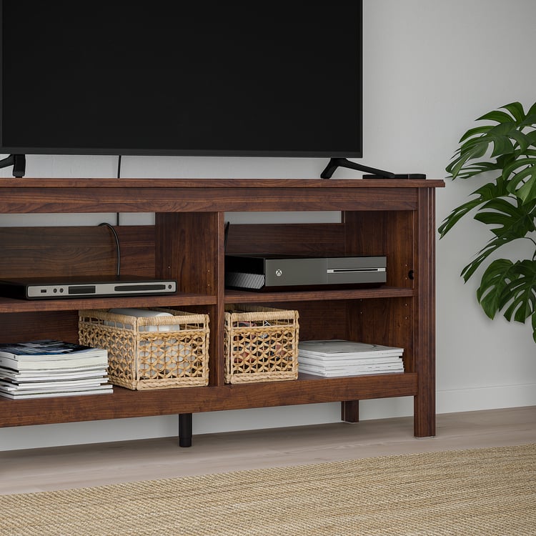 BRUSALI TV unit, brown, 471/4x141/8x243/8" IKEA