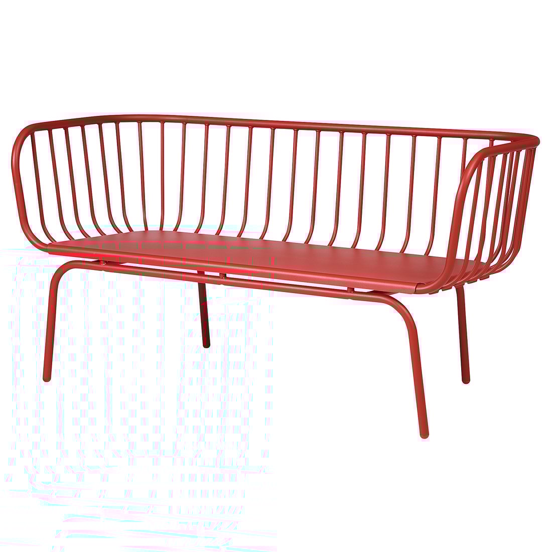 BRUSEN Sofa, outdoor, red IKEA
