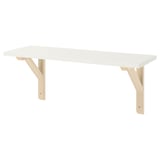 BURHULT / SANDSHULT Wall shelf, white/aspen, 23 1/4x7 7/8 "