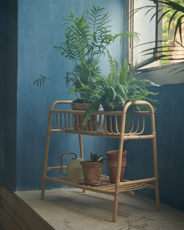 BUSKBO Plant stand rattan IKEA