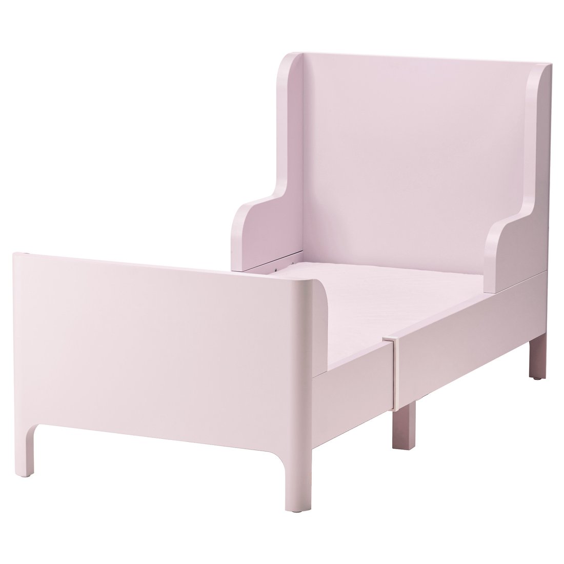 BUSUNGE Extendable bed, light pink, 37 3/4x74 3/4" IKEA