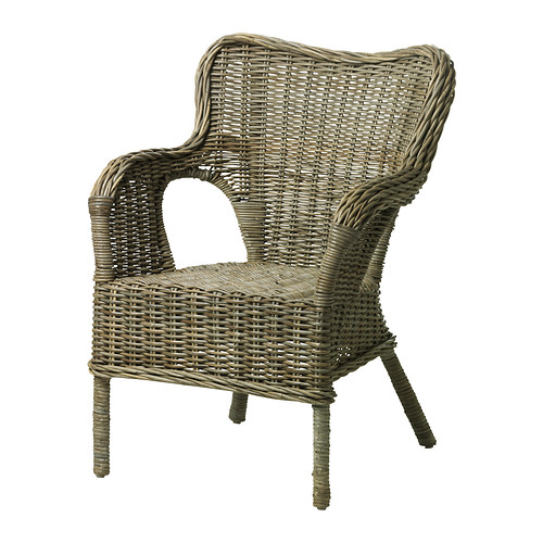 byholma - armchair, gray