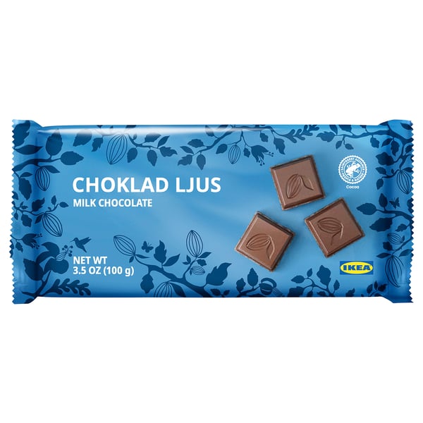 CHOKLAD LJUS Milk chocolate bar, Rainforest Alliance Certified, 4 oz