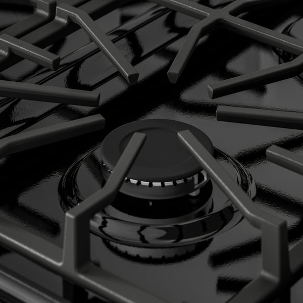 CIRKULERA Range with gas cooktop, Stainless steel