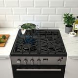 CIRKULERA Range with gas cooktop, Stainless steel