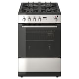 CIRKULERA Range with gas cooktop, Stainless steel