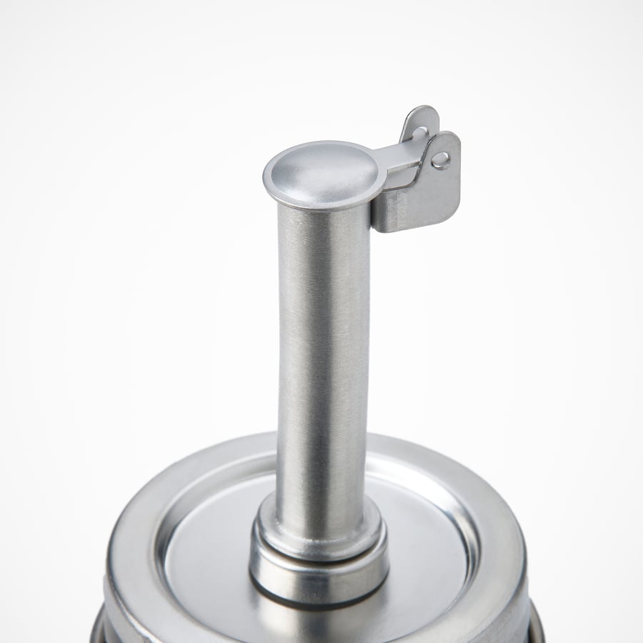 CITRONHAJ oil/vinegar bottle, clear glass/stainless steel, 6 ¼" IKEA