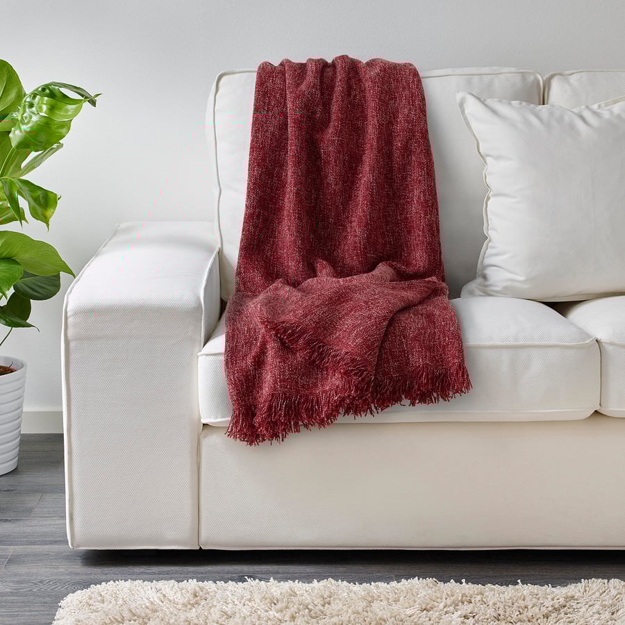 CROSSBANA Throw, red, 51x67" IKEA