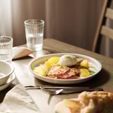 DAGGASTER Plate, dotted/light beige, 10 "