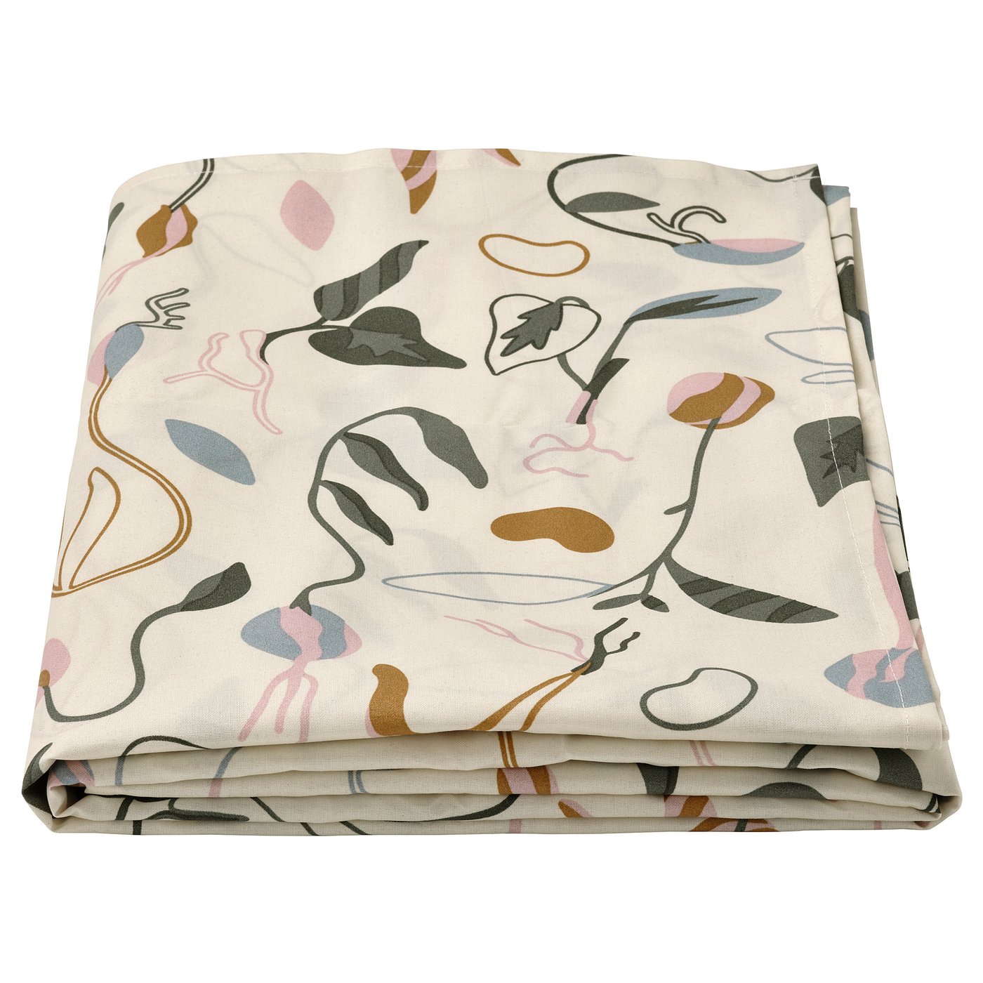 DAKSJUS tablecloth, wipeable/sprout patterned offwhite, 57x94" IKEA