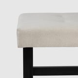 DALHOLEN Bench, beige/black-brown, 44 1/8 "