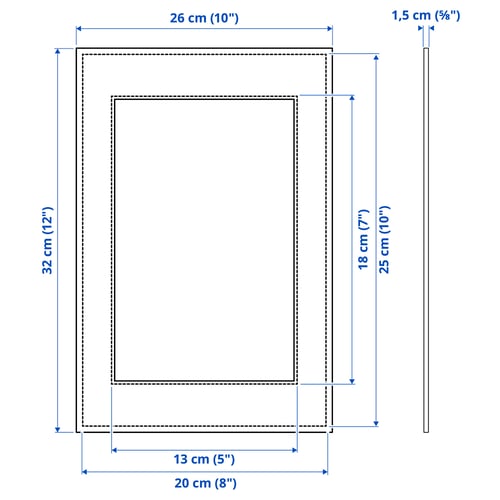Illustration with measurements for the product: DALSKÄRR.