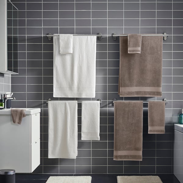 DÅRREPE Bath sheet, brown, 39x59 "