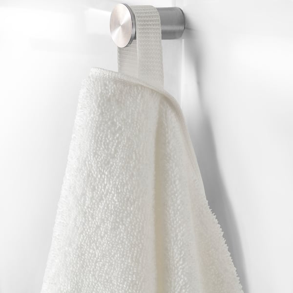 VÅGSJÖN Bath towel, white, 28x55 - IKEA