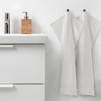 FLODALEN Hand towel, dark gray, 20x39 - IKEA