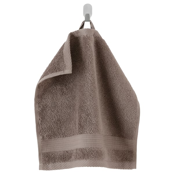 DÅRREPE Washcloth, brown, 12x12 "