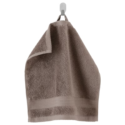 DÅRREPE Washcloth, brown, 12x12 "