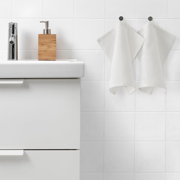 DÅRREPE Washcloth, white, 12x12 "