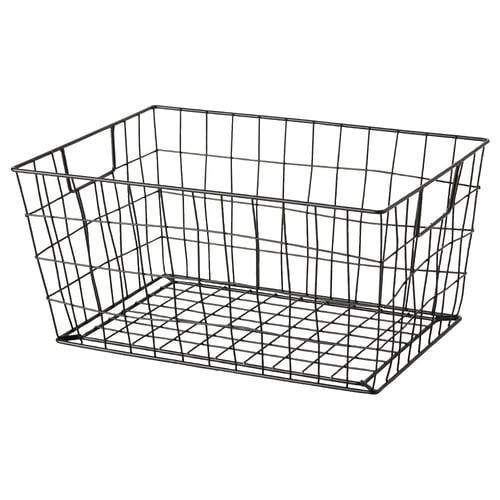 DATANÖRD Wire basket, black, 11 ¾x17x7 ½" IKEA
