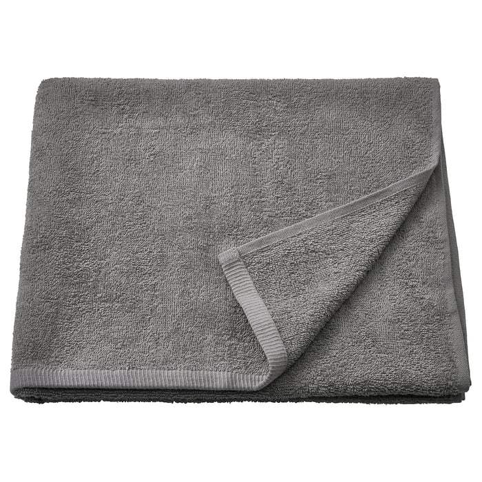 DIMFORSEN bath towel, gray, 28x55" IKEA
