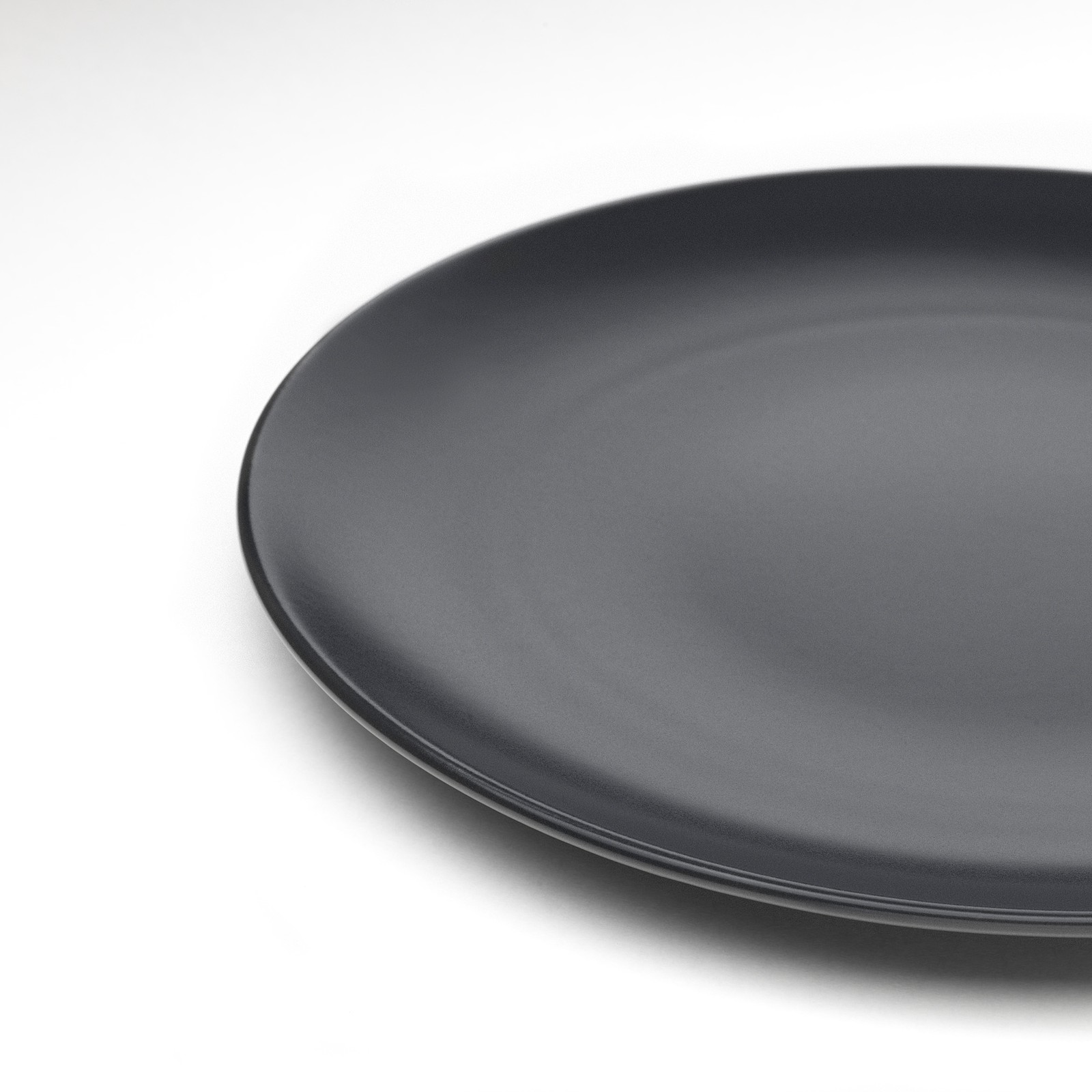 DINERA 18-piece dinnerware set, dark gray - IKEA