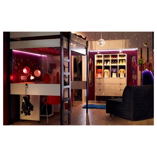 Dioder Led 4 Piece Light Strip Set Multicolor Ikea Step by step tutorial for building custom led light strips for ikea detolf cabinets. dioder led 4 piece light strip set multicolor