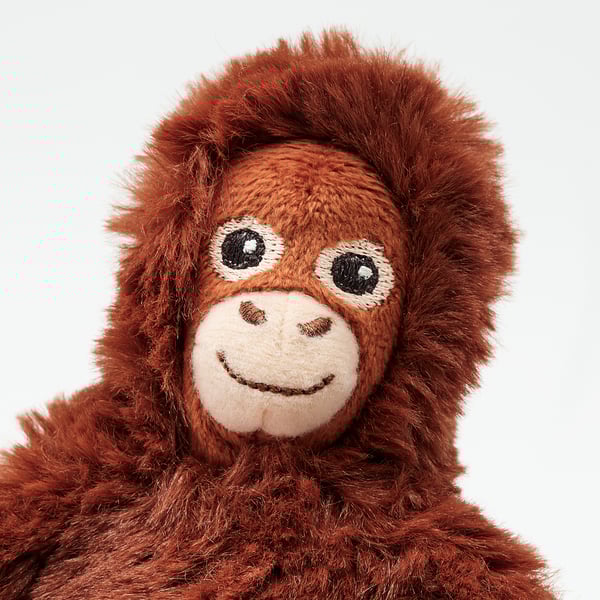 DJUNGELSKOG Soft toy, mini/orangutan, 7 ¾ "