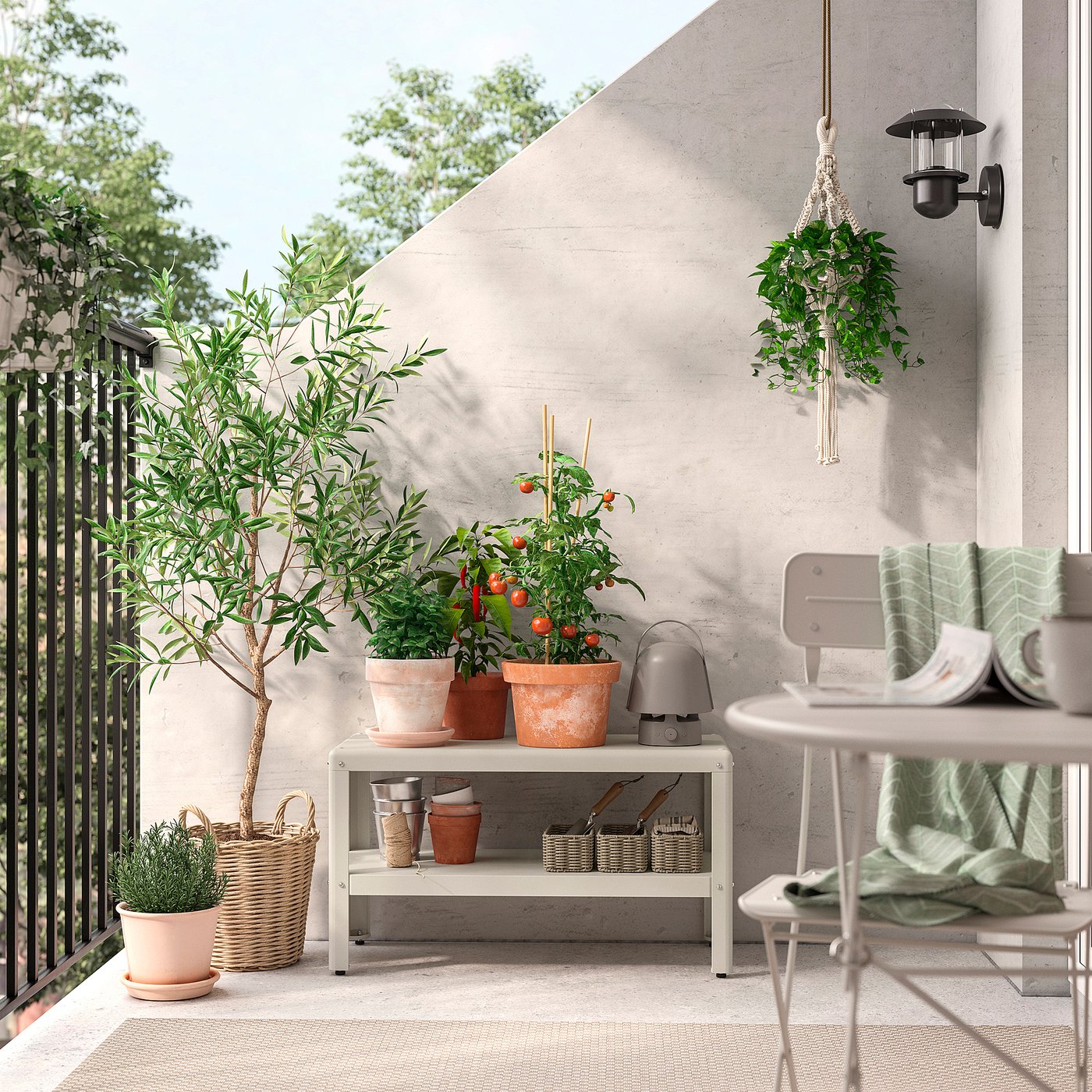 Basket, gray-beige 3