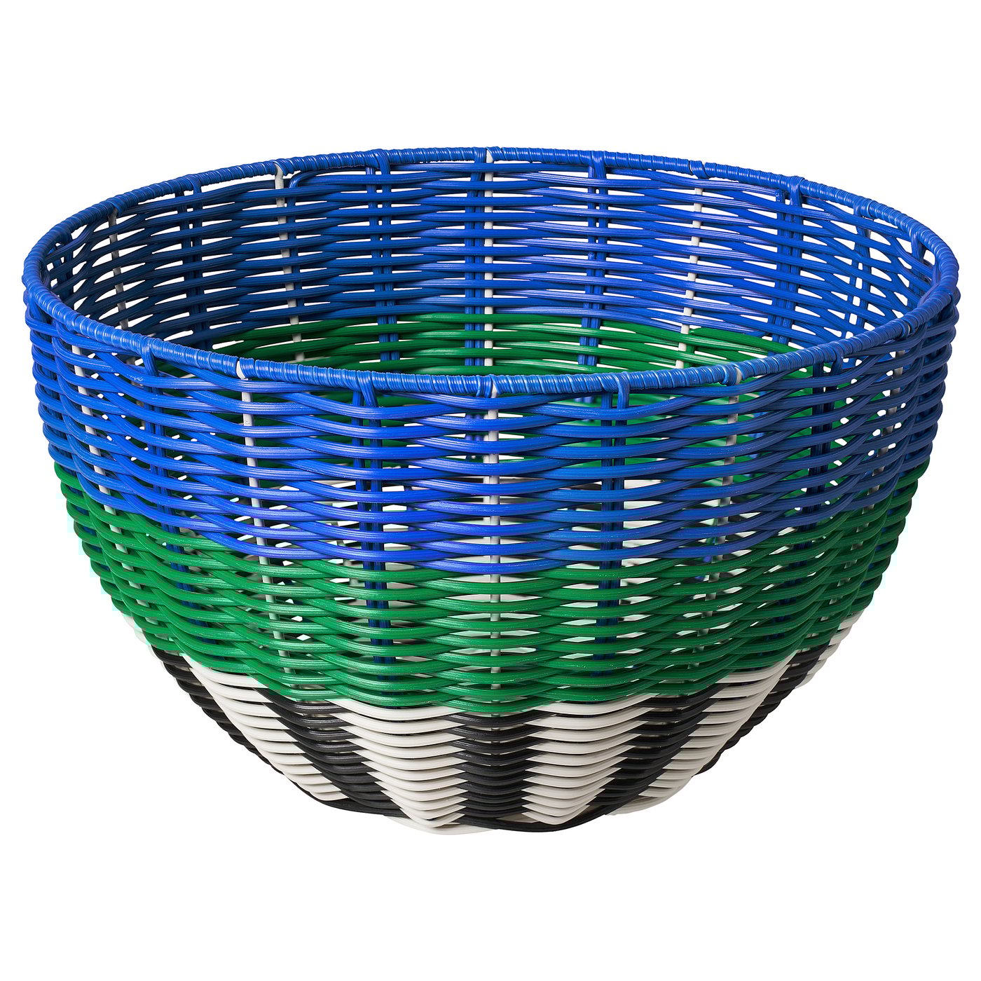DJURTRÄNARE basket, white/black/blue, 12 ½x7 ½" - IKEA US