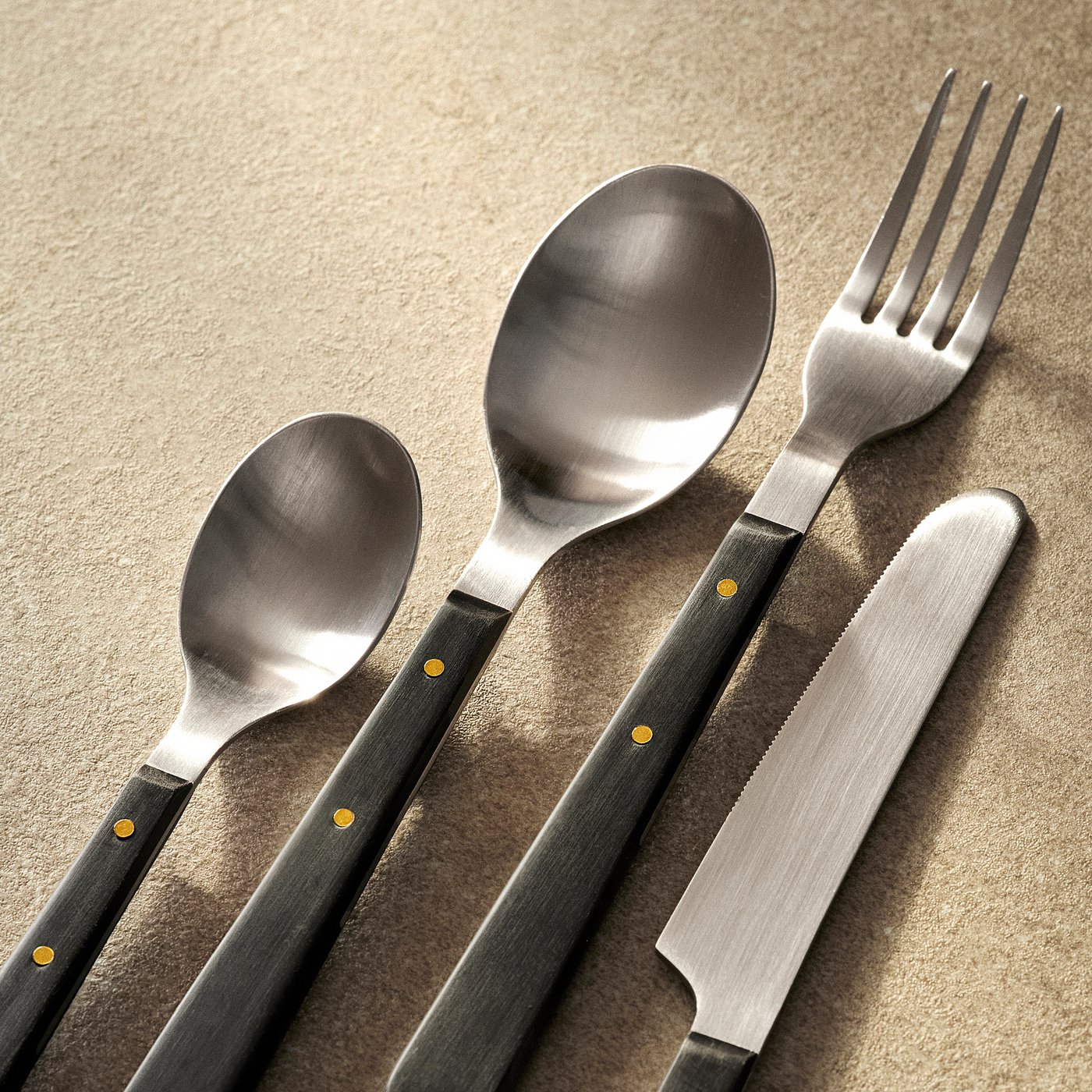 20-piece flatware set, black 5