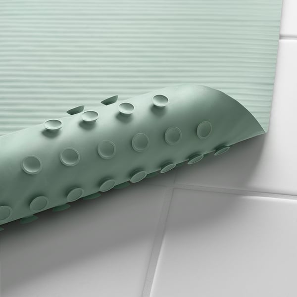 DOPPA bathtub mat, graygreen, 13x33" IKEA