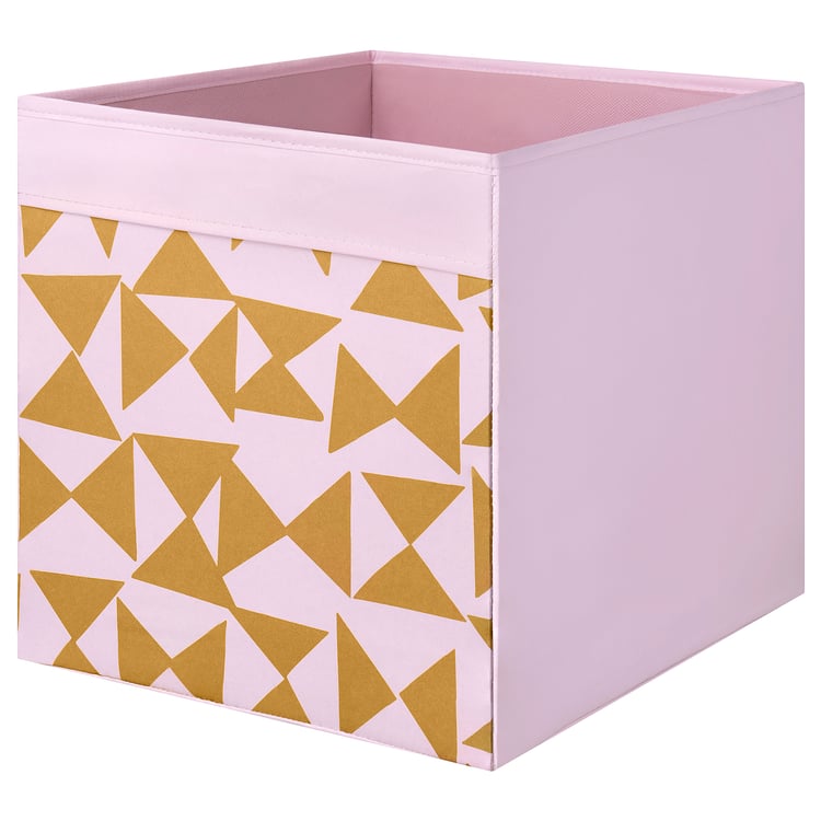 DRÖNA box, triangle yellow/pink, 13x15x13" IKEA