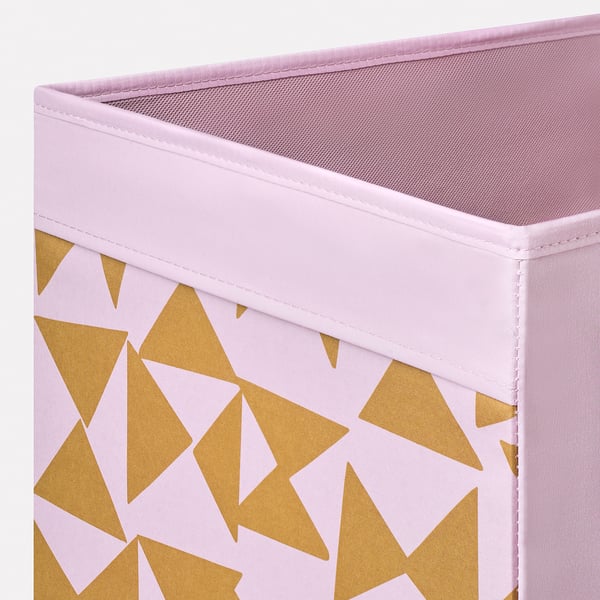 DRÖNA box, triangle yellow/pink, 13x15x13" IKEA