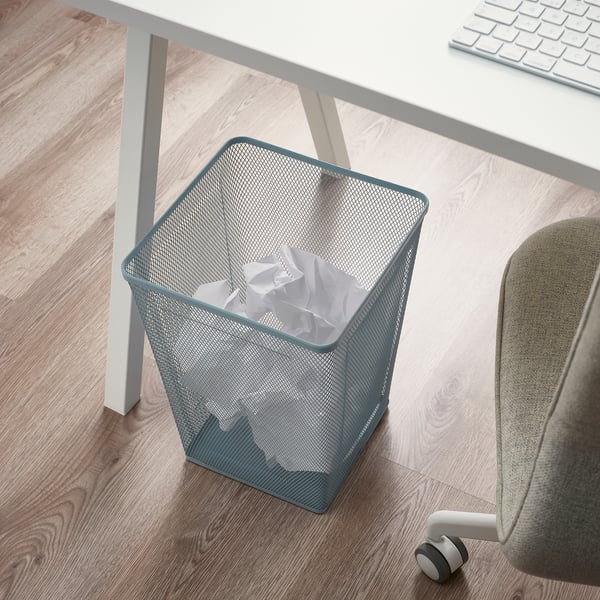 DRÖNJÖNS wastepaper basket, light grayblue IKEA