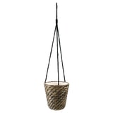 DRUVFLÄDER Hanging planter, water hyacinth/gray, 5 ½ "