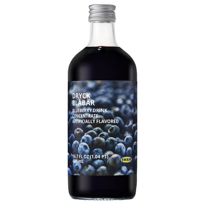 DRYCK BLÅBÄR Blueberry syrup, 17 oz