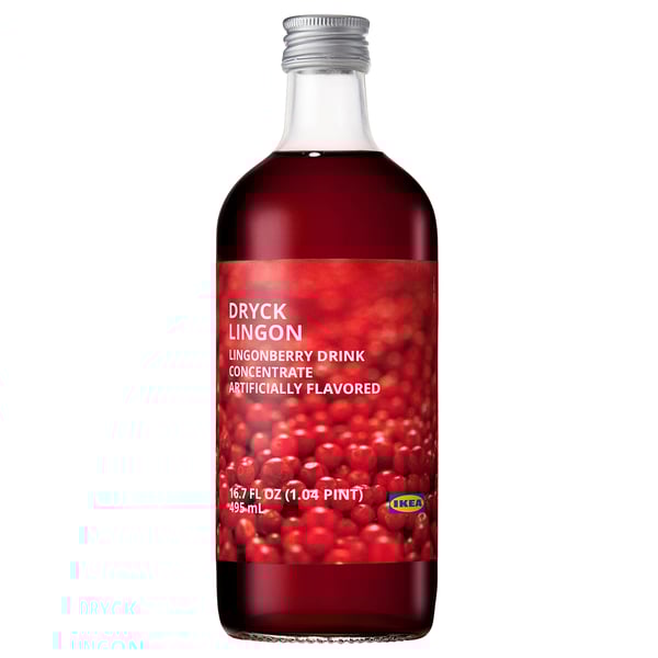 DRYCK LINGON Lingonberry syrup, 17 oz