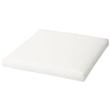 DUVHOLMEN, white cushion; square, soft polyester, sits well.