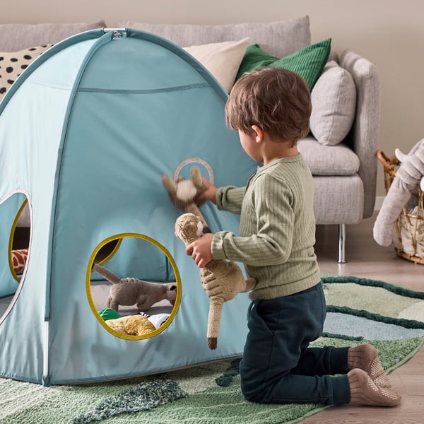 DVÄRGMÅS Children's tent, blue