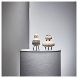 DVÄRGTALL Decorative figure, set of 3, solid wood/black