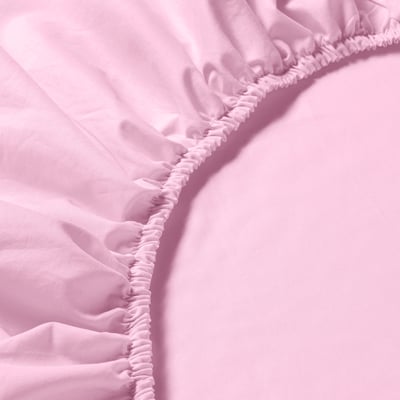 DVALA Fitted sheet, pink, Queen