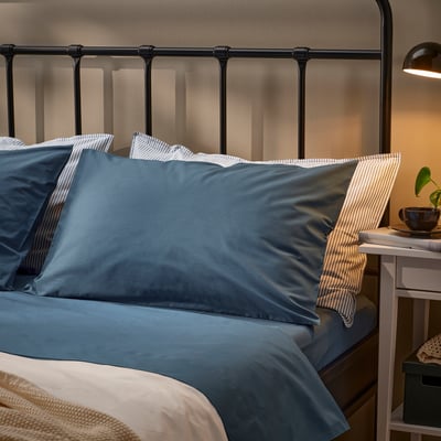 DVALA Flat sheet, blue, King
