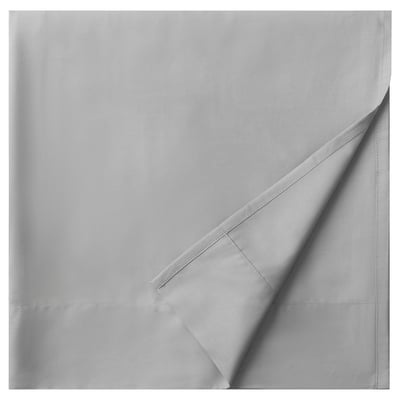 DVALA Flat sheet, light gray, Queen