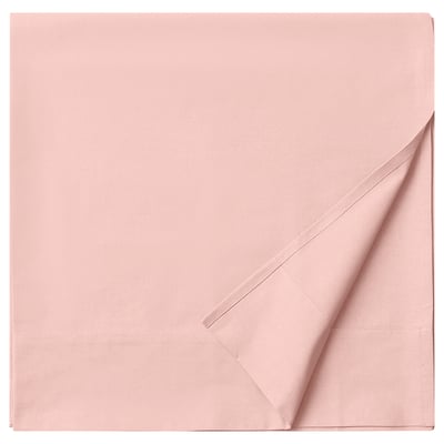 DVALA Flat sheet, light pink, Queen