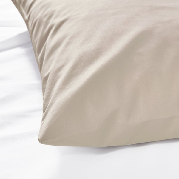 DVALA Sheet set, beige, Queen - IKEA