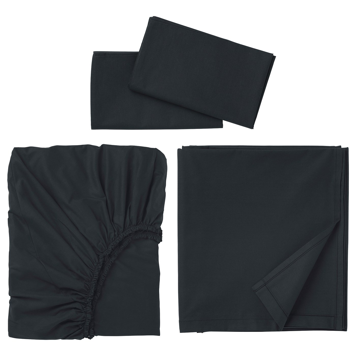 Sheet set, black, King